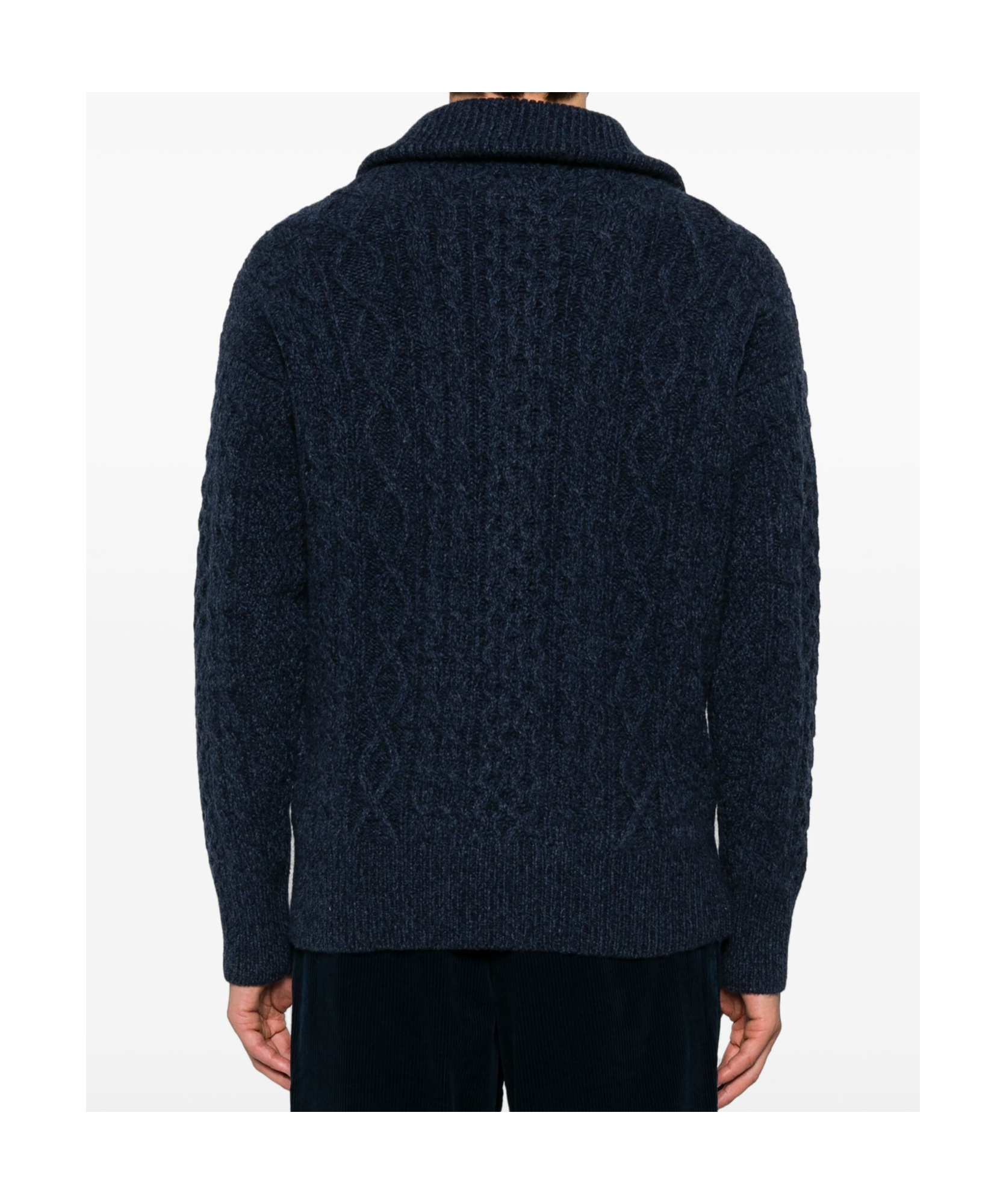 Shop Polo Ralph Lauren Half-zip Sweater In Black