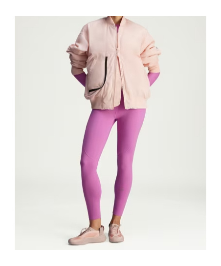 Shop Adidas By Stella Mccartney True Nature Bomber Jacket In Steam Pink