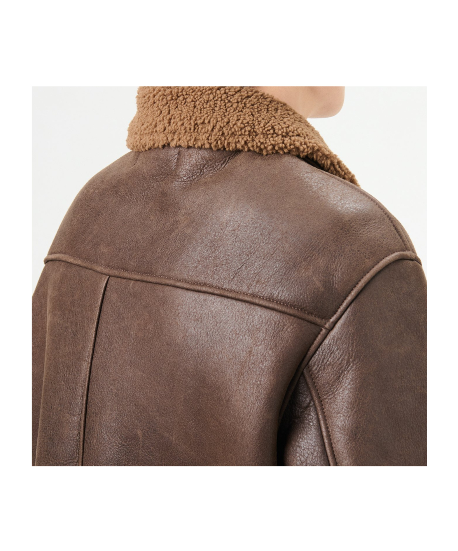 Our Legacy Brown Alaska Shearling Jacket In Black