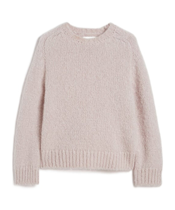 Jil Sander Wool Blend Crew-neck Sweater In Pink