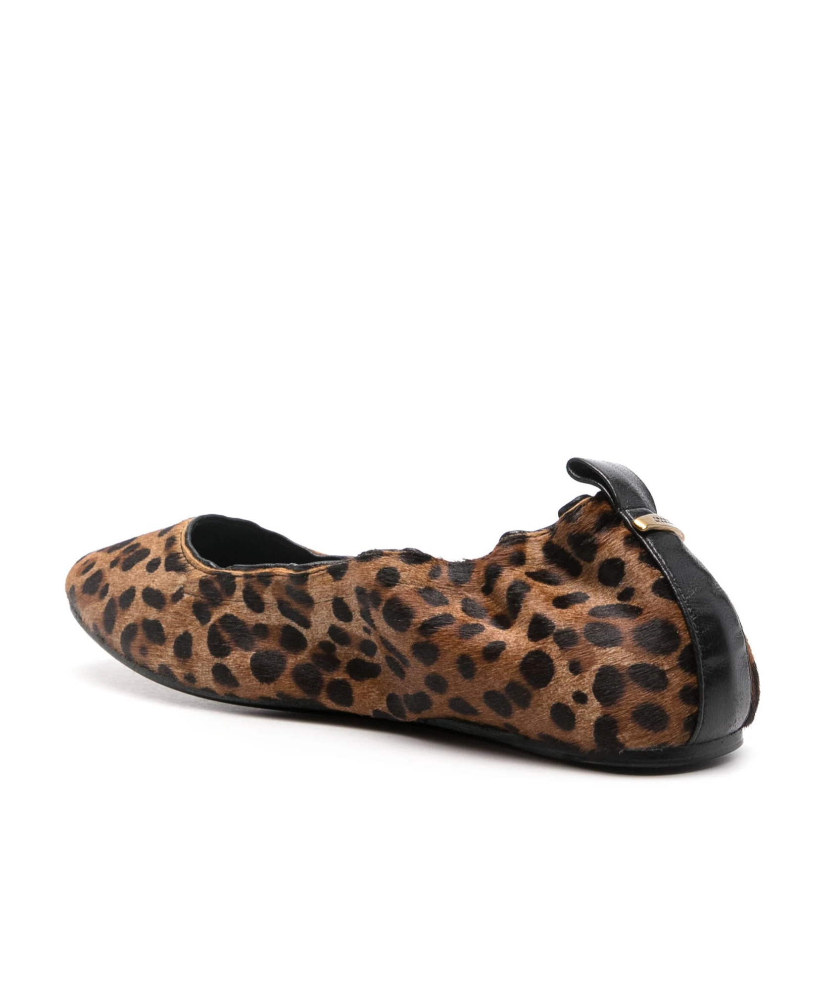 Isabel Marant Leopard Print Ballet Flats In Black