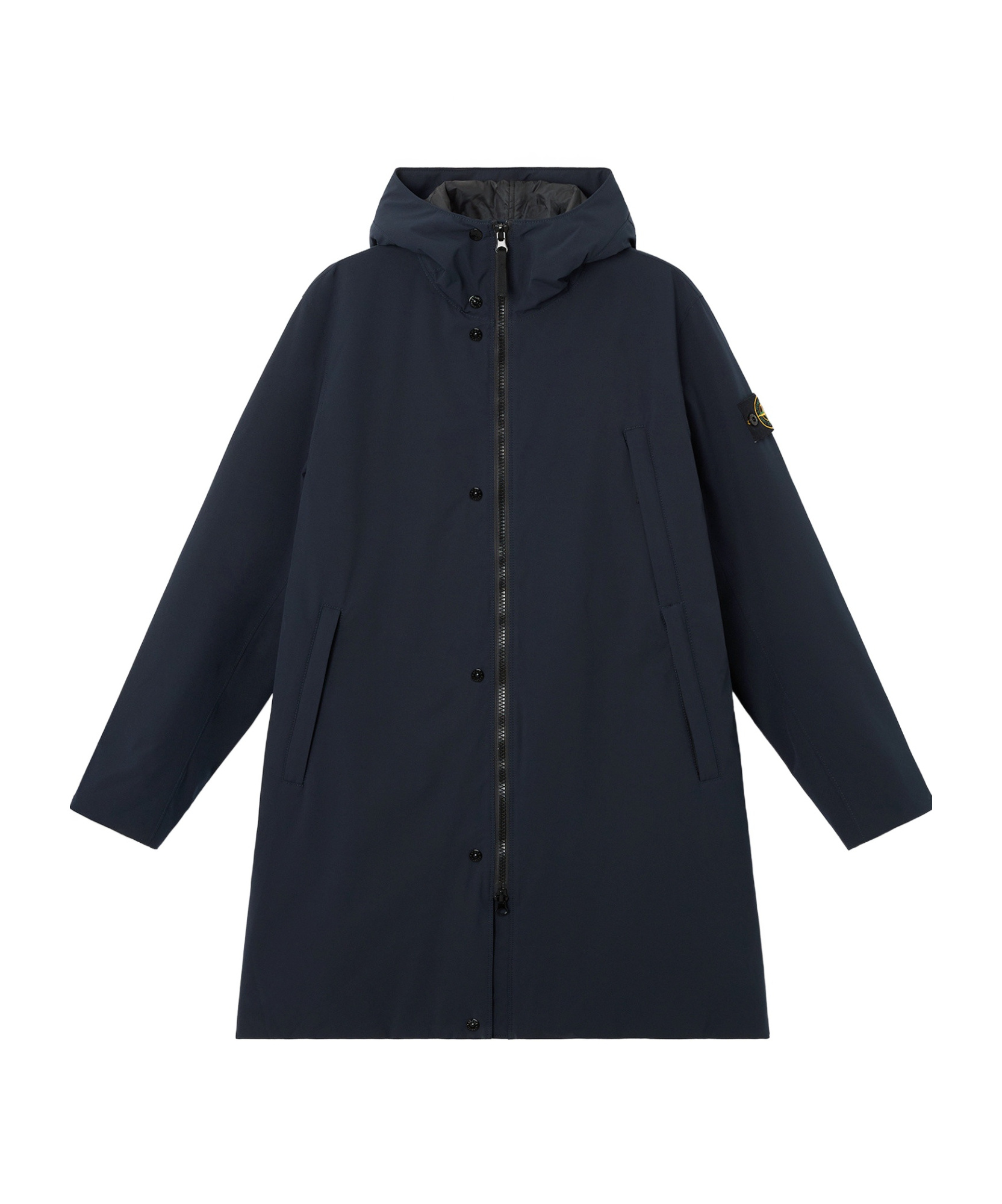 Stone Island Windproof And Waterproof Padded Parka Coat In Blue