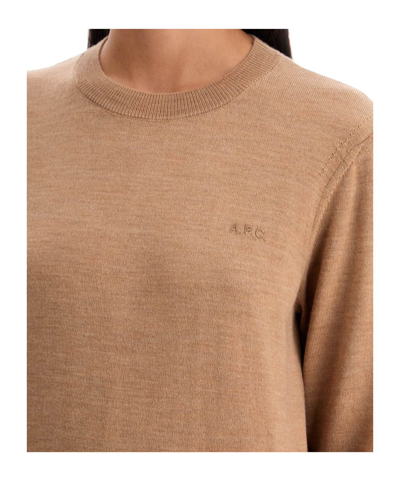 Apc Round Neck Sweater In Brown