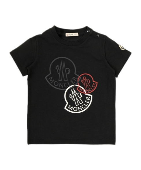 MONCLER MONCLER ENFANT LOGO PRINTED CREWNECK T-SHIRT