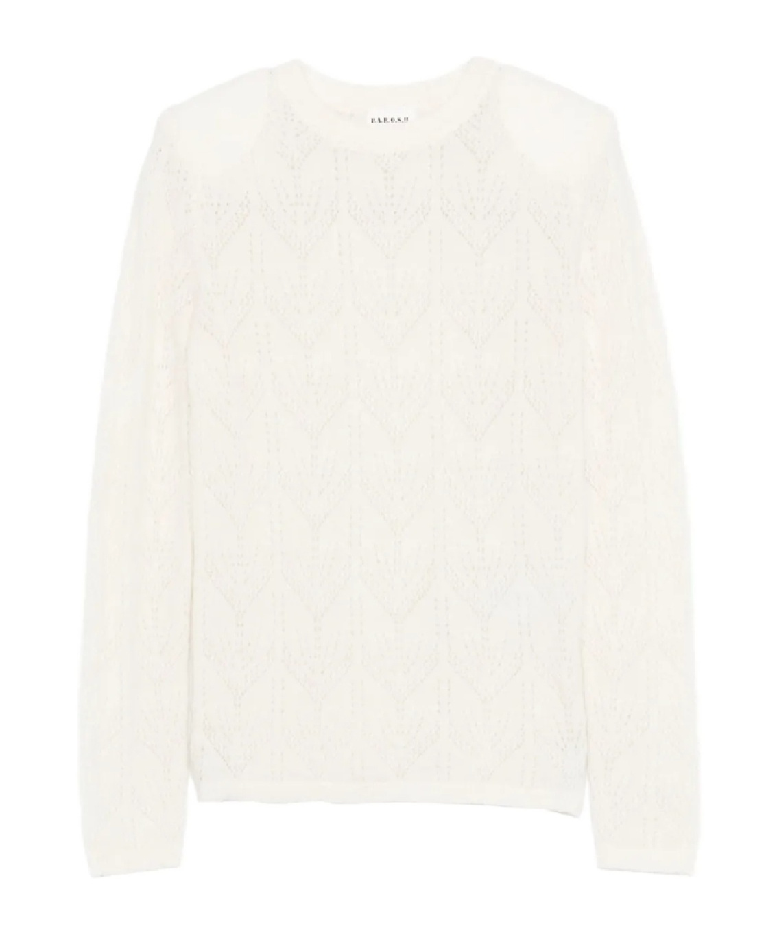 P.a.r.o.s.h Chevron-pattern Sweater In White