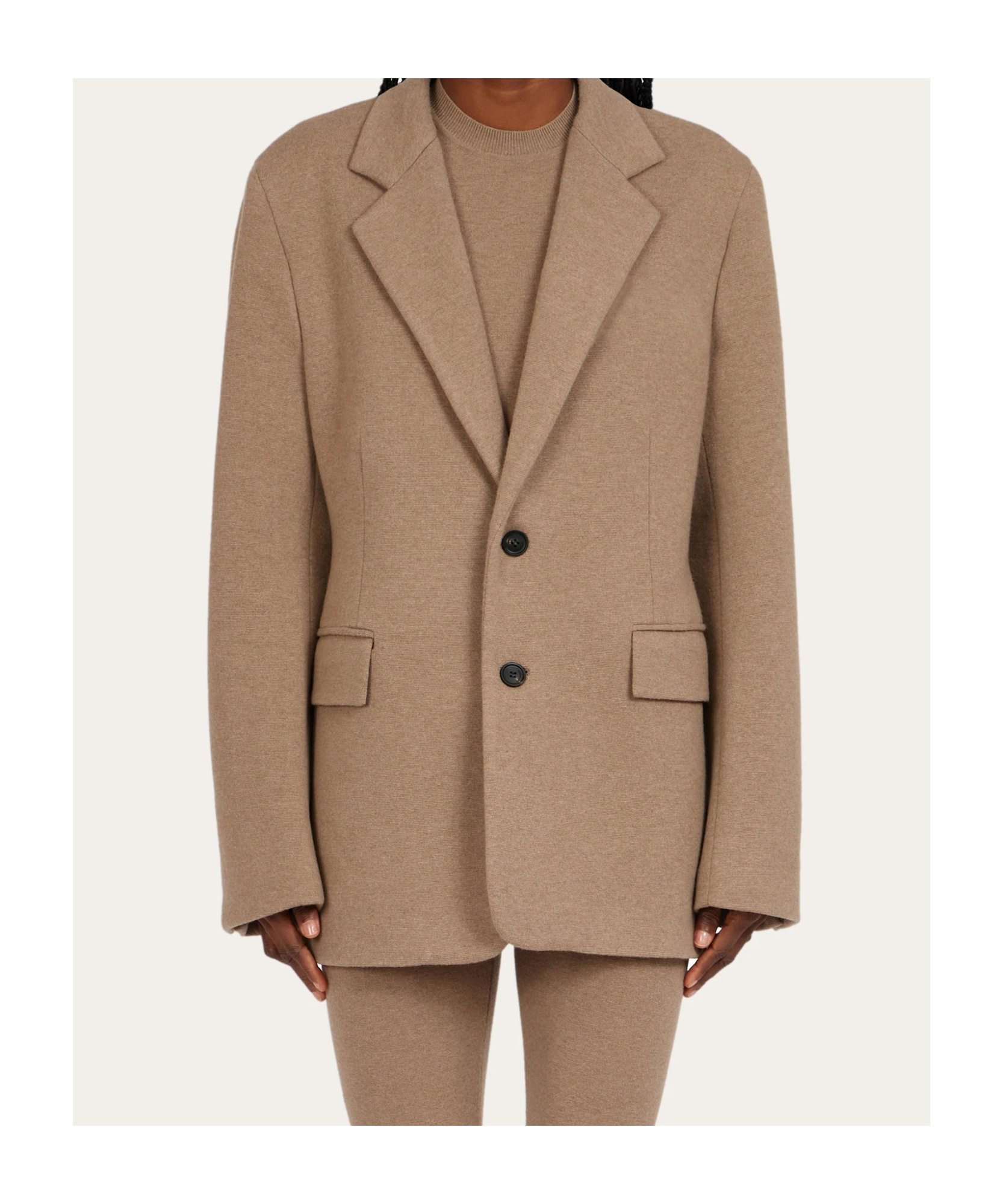 Ferragamo Single-breasted Flap-pocket Blazer In Brown
