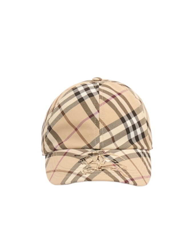 Burberry Check Detail Baseball Cap