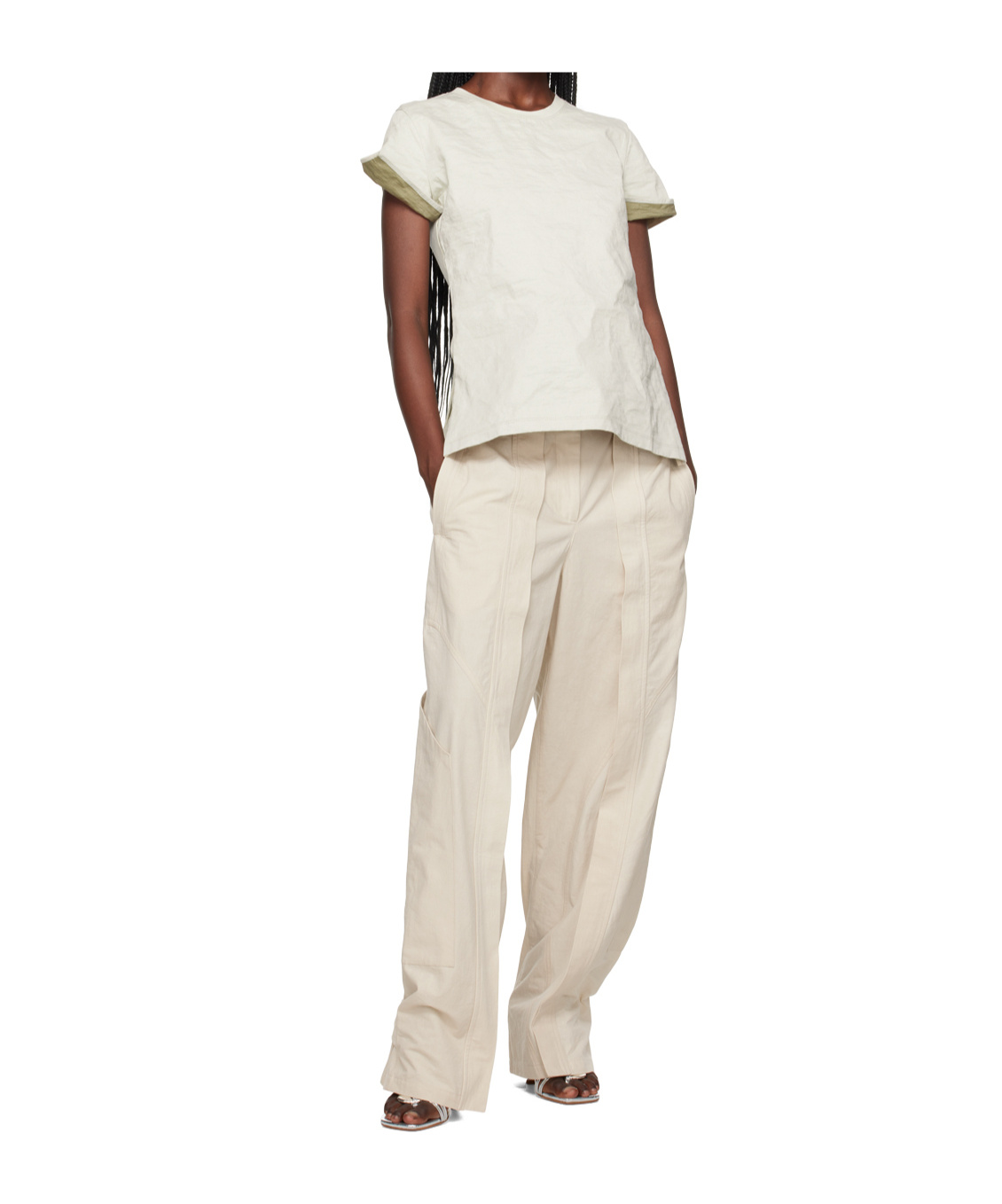 Christopher Esber Cocosolo Wide-leg Cargo Trousers In Multi