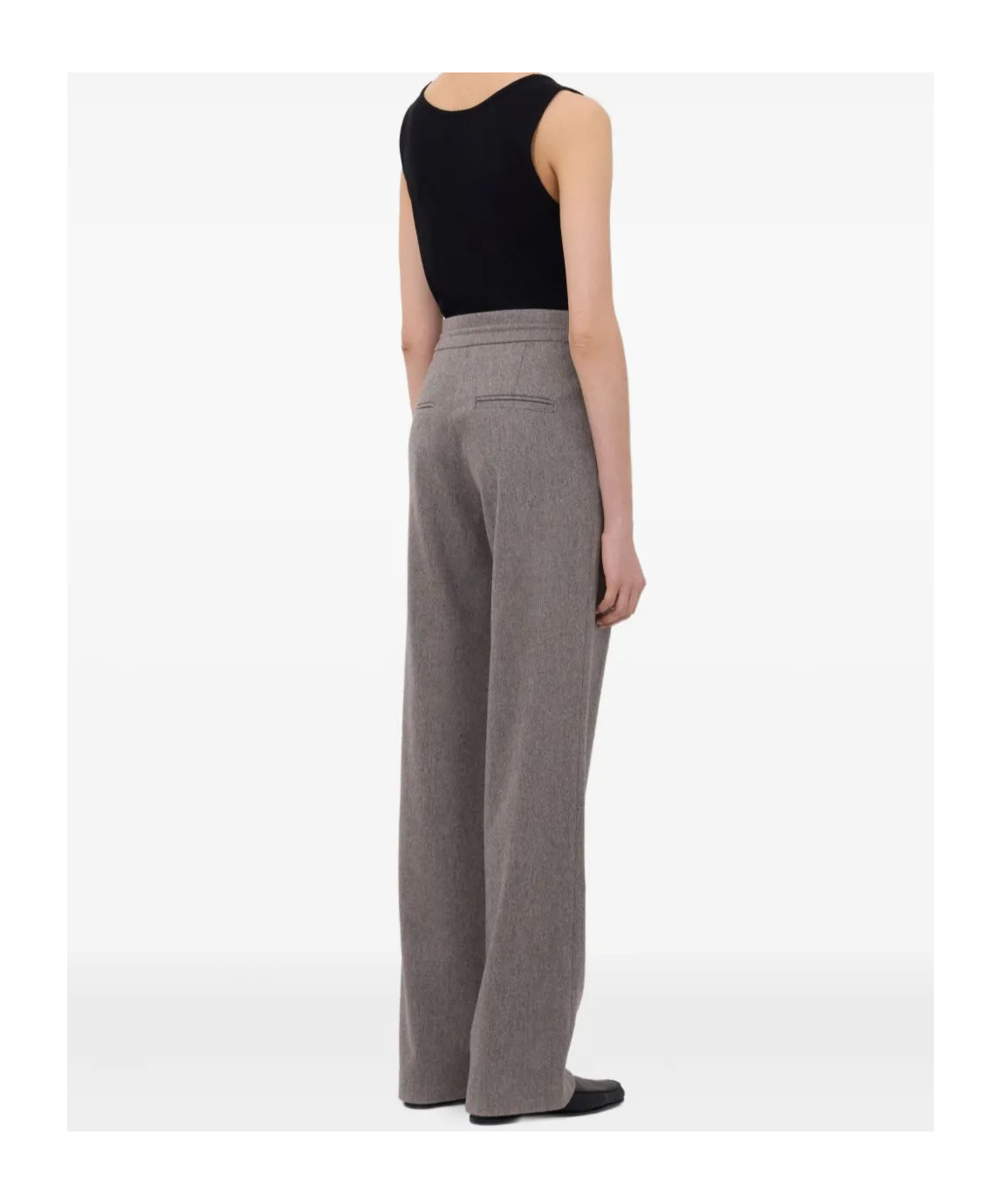 Loulou Studio Cove Lds Stretch Waist Pants In Gray