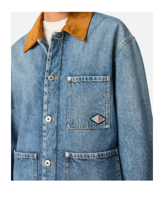 Shop Bottega Veneta Vintage Indigo Denim Jacket In Blue