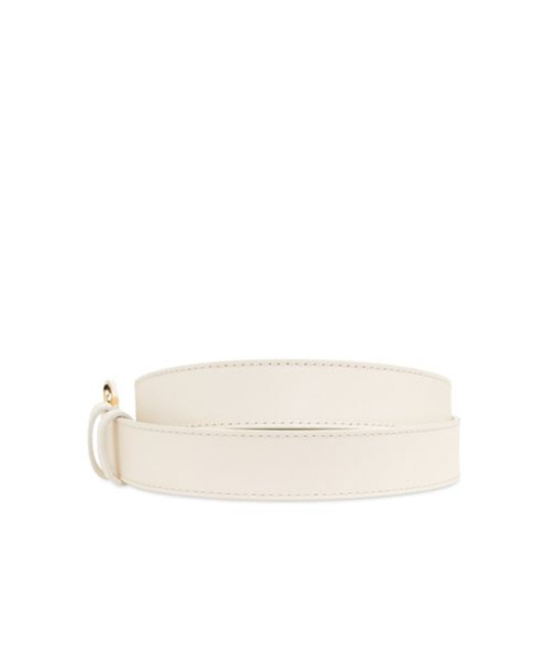 Jacquemus La Ceinture Ovalo J Buckle Belt In Nude