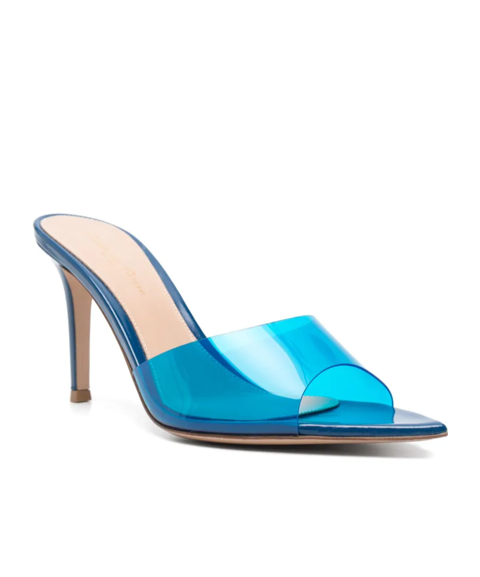 Gianvito Rossi Pointed High-heeled Sandals In Blue