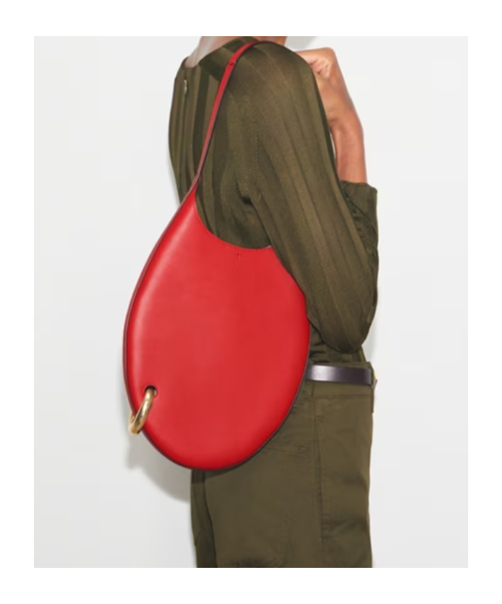 Tory Burch Pierced Shoulder Bag In Red