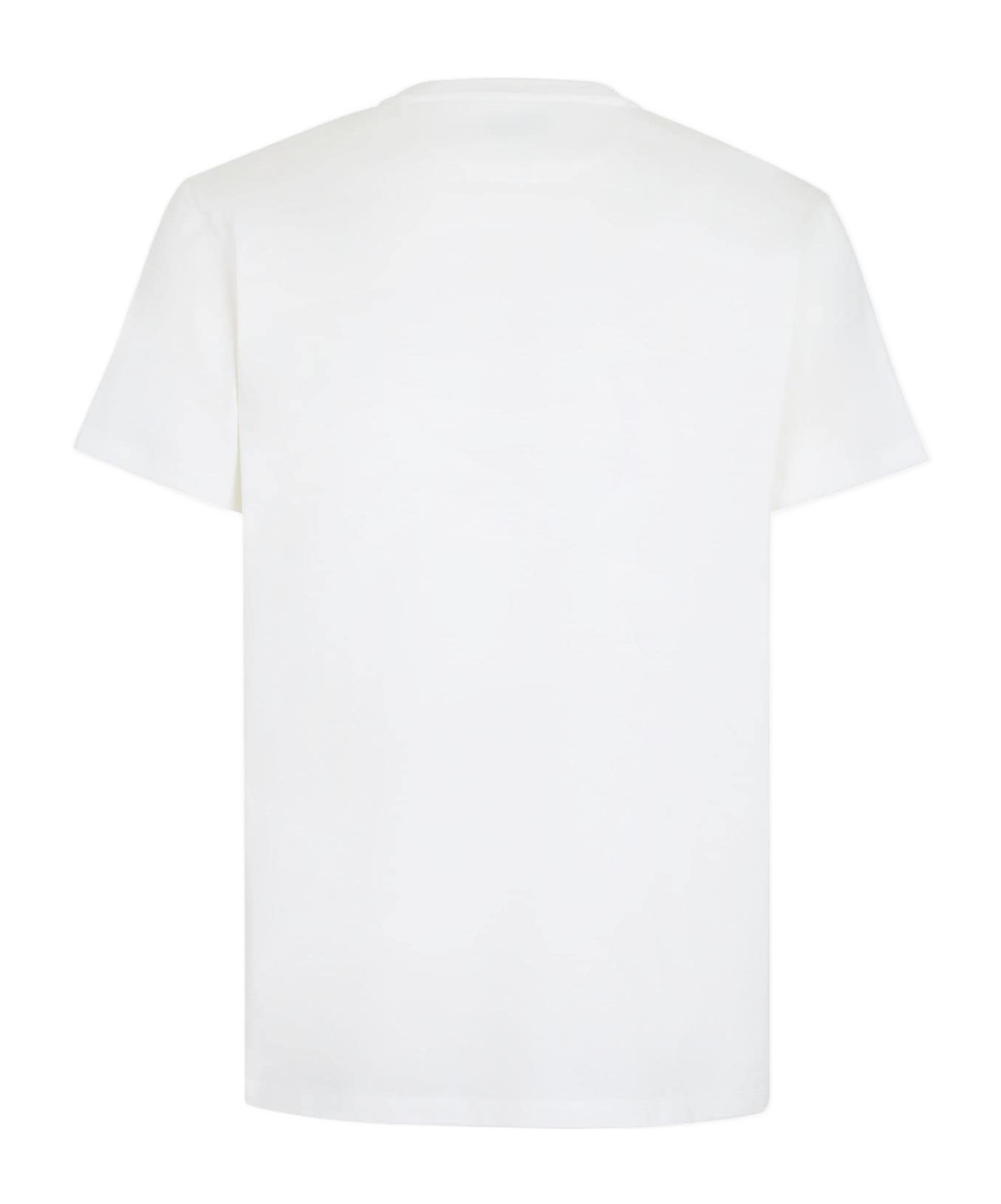 Fendi Cotton T Shirt In White