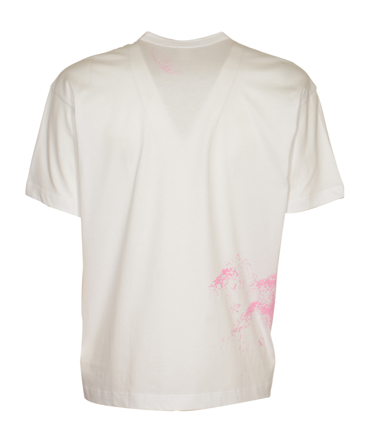 Comme Des Garçons T-shirt With Round Neck And Short Sleeves In White