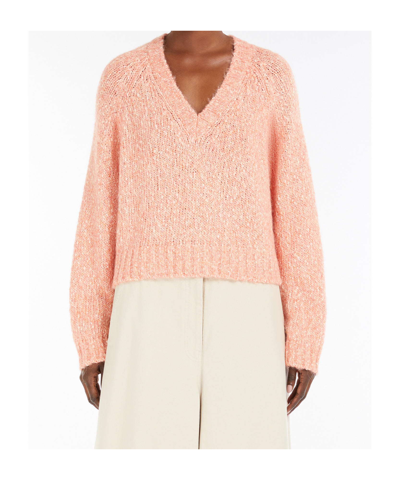 Weekend Max Mara Long Sleeve Sweater In Nude