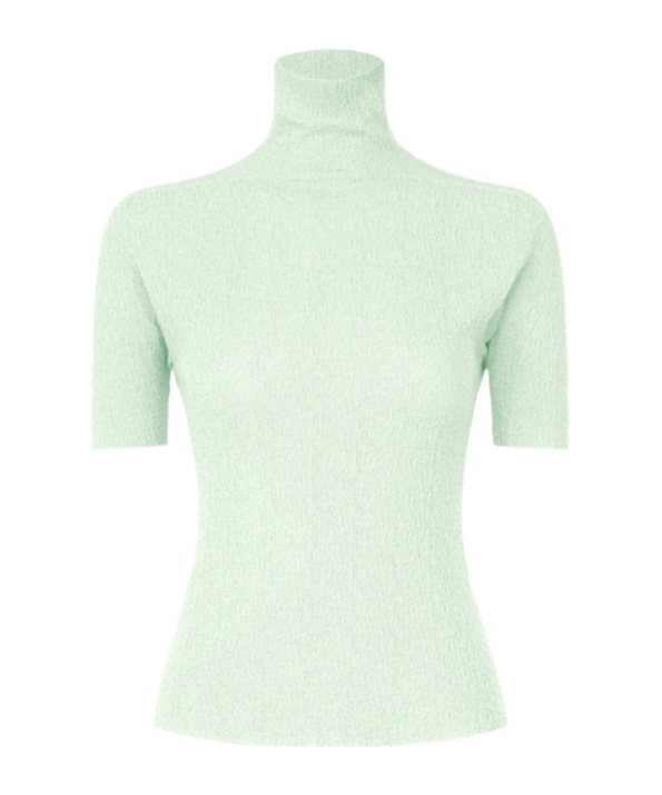 Issey Miyake Turtleneck Sweater In Green