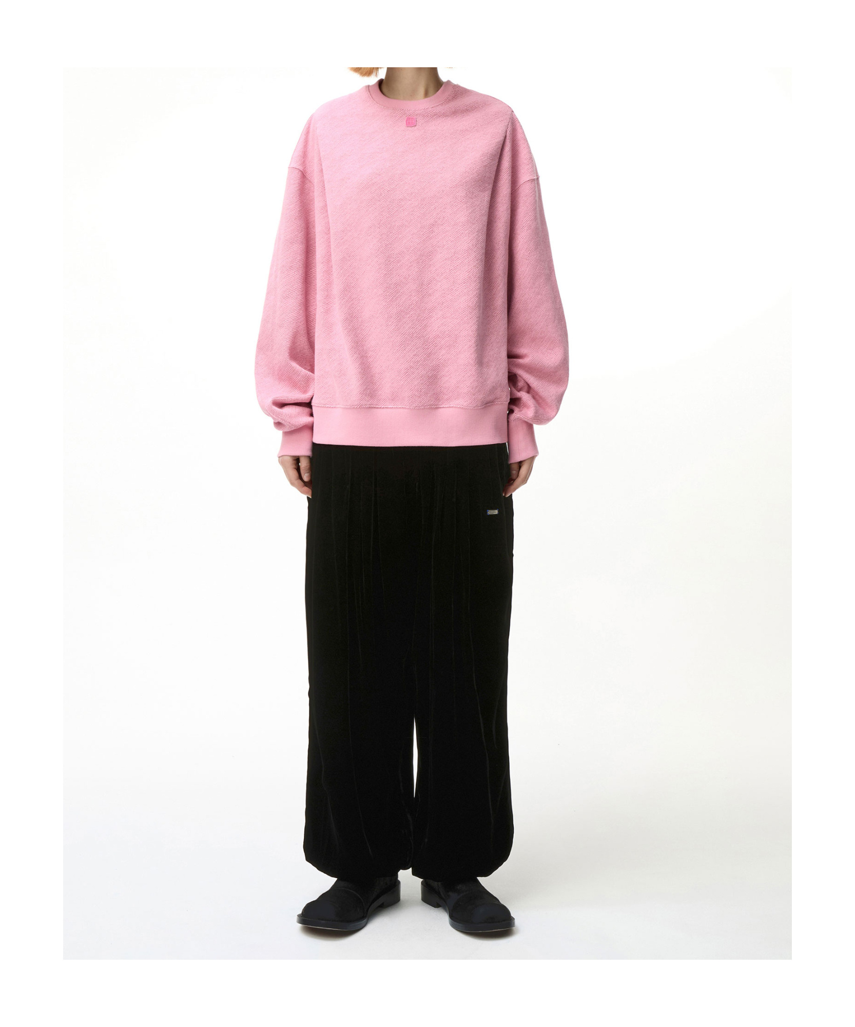 Ader Error Round-neck Sweater In Pink