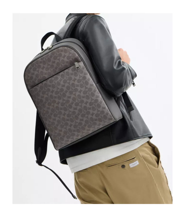 Coach Owen Backpack In Signature Canvas In Multi