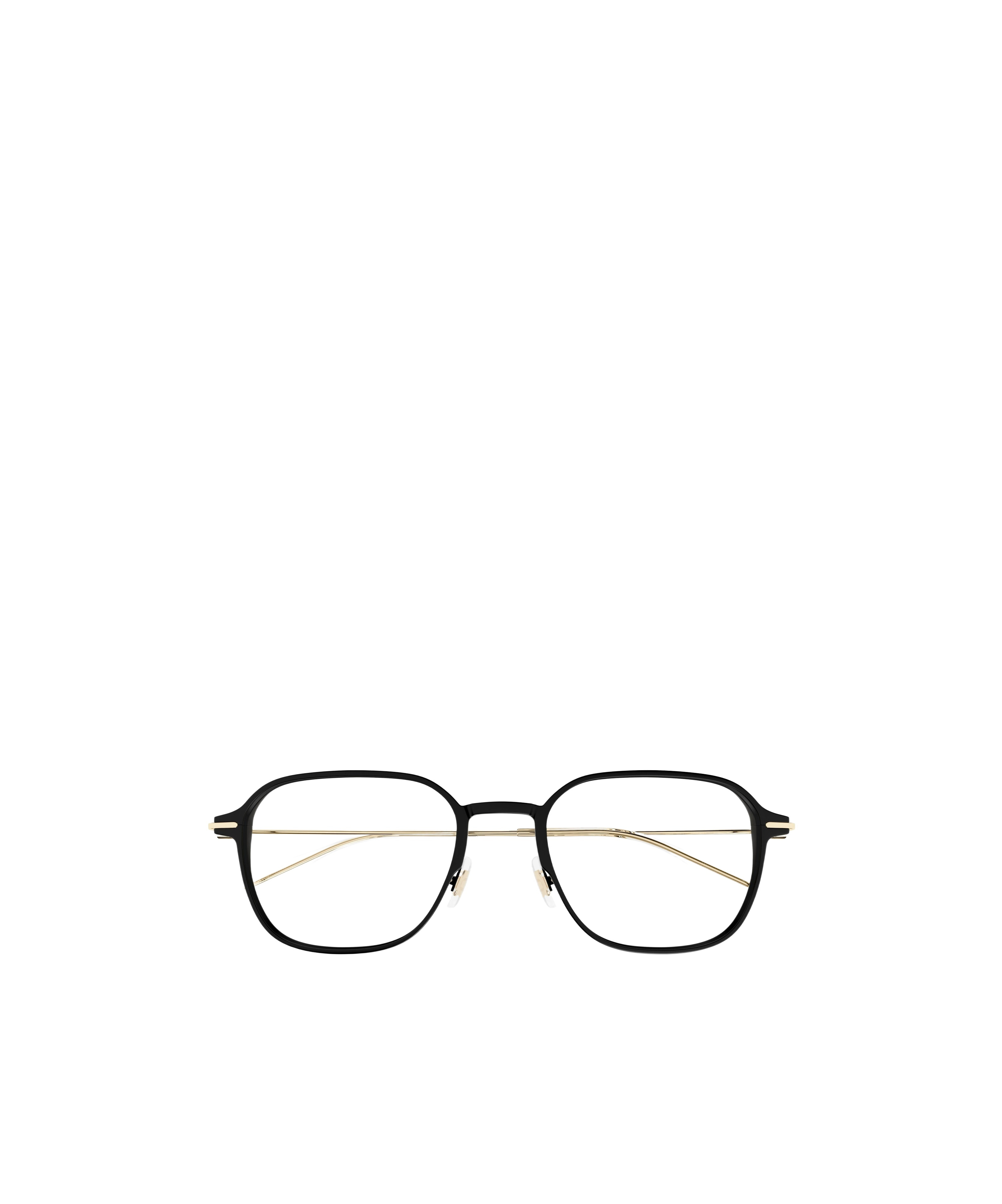 Montblanc Eyewear Square Frame Glasses In Black