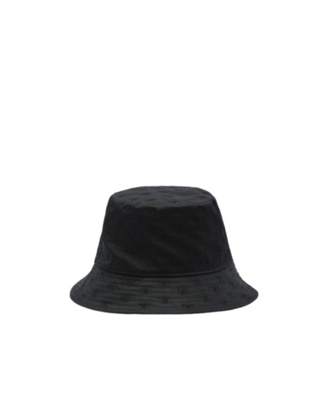 Celine Mini Triomphe Bucket Hat In Cotton In Black