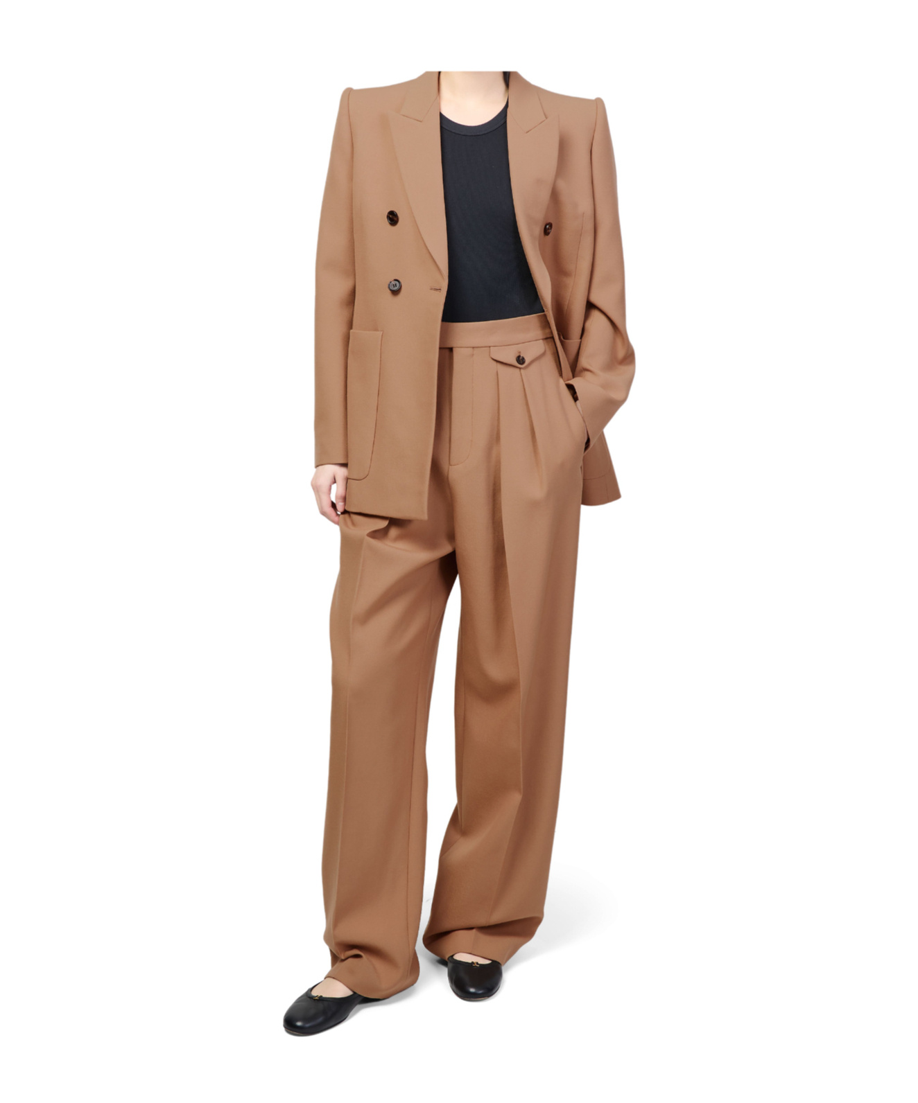 Chloé Double-breasted Blazer In Nude