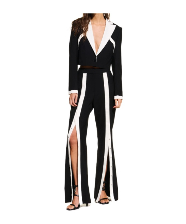 Shop Karl Lagerfeld Kl X Joann Tailored Pants In Black