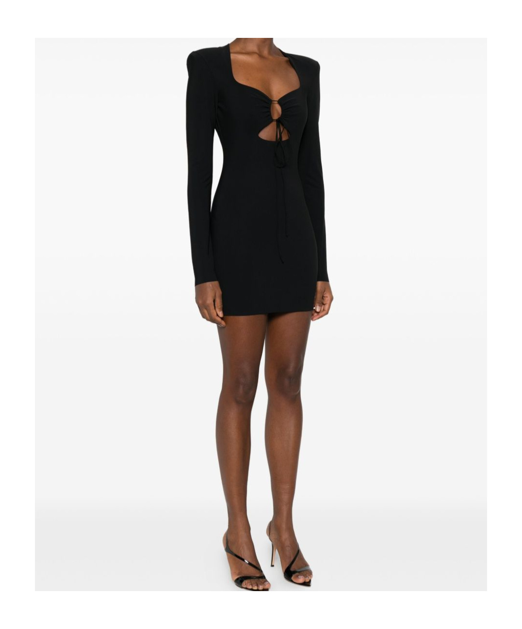 Amazuìn Long Sleeve Dress In Black