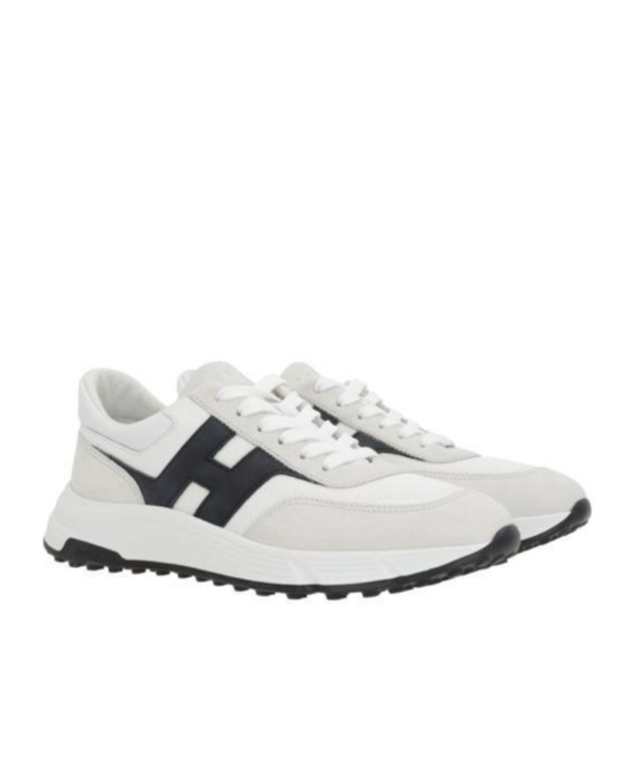Hogan Men's Hyperlight Suede And Mesh Sneakers In White