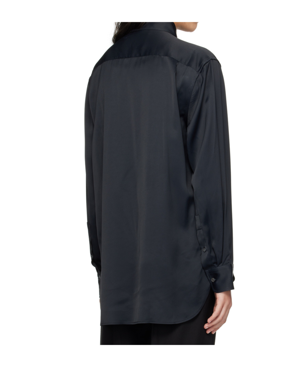 Studio Nicholson Long Sleeve Shirt In Black