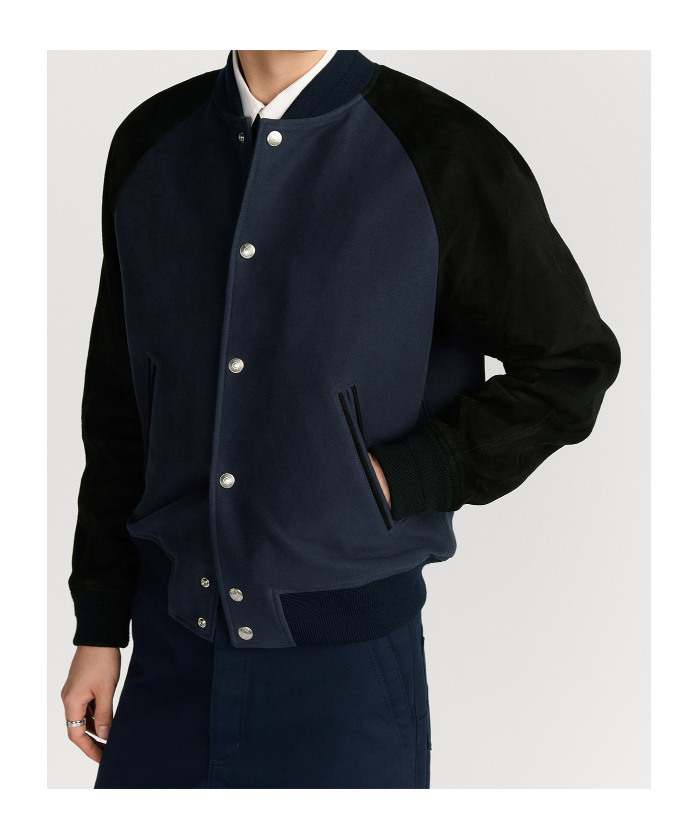 Dior Leather Jacket Clothing In Blue