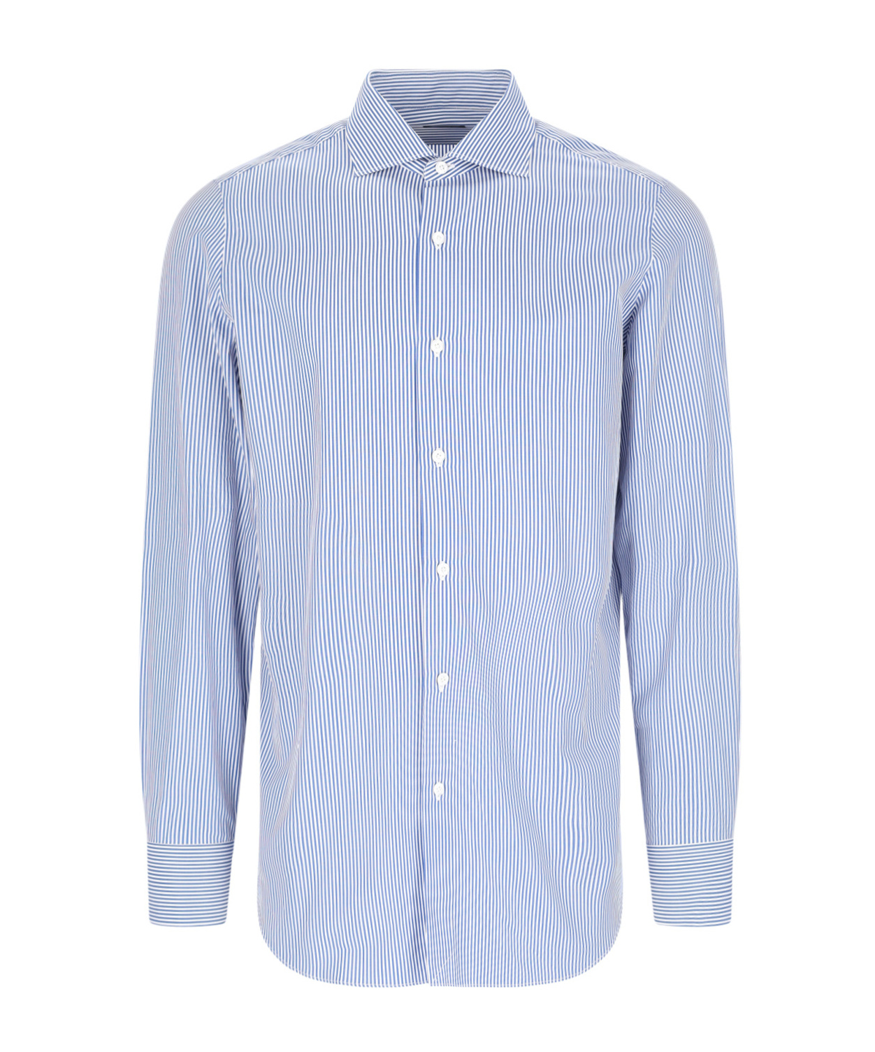 Shop Finamore 1925 Napoli Finamore 1925 Striped Dress Shirt In Blue