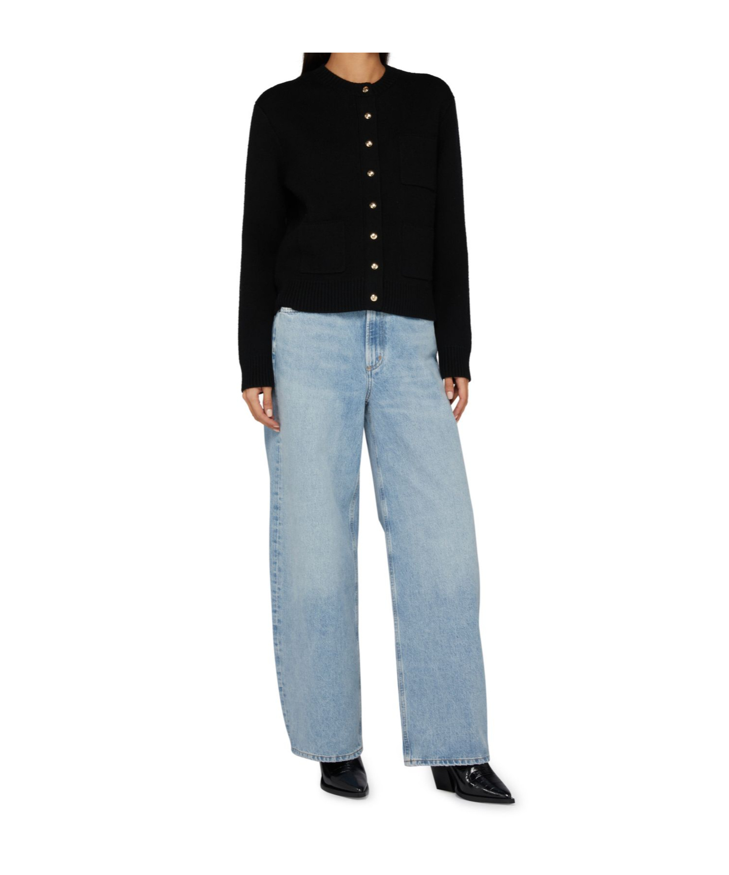 Shop Anine Bing Jameson Cardigan In Black