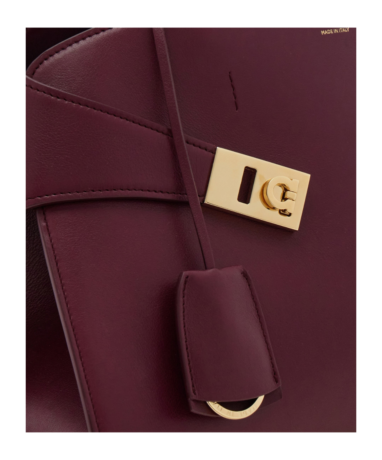 Ferragamo Medium Hug Leather Tote Bag In Purple