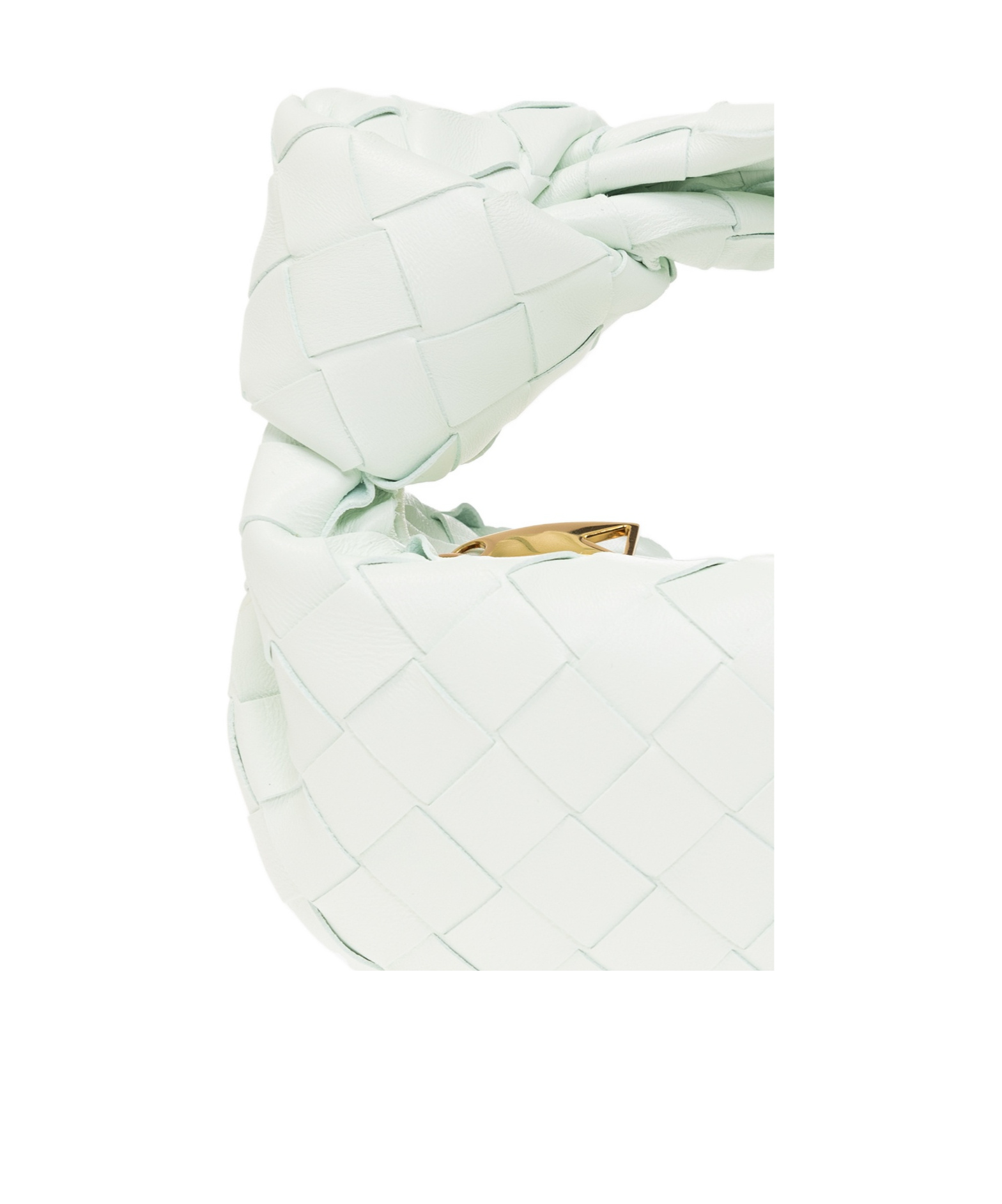 Bottega Veneta Candy Jodie Knitted Handbag In White