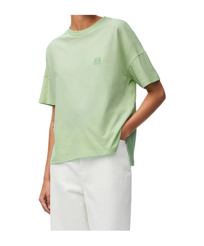 Loewe Cotton Short-sleeved T-shirt In Green