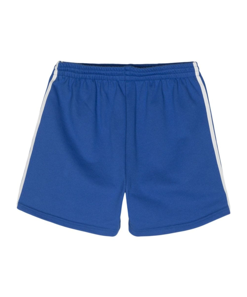 Shop P.a.r.o.s.h Logo-embroidered Striped Shorts