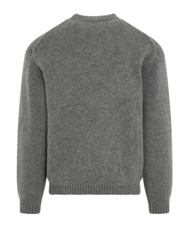 Kenzo Elephant Knit Sweater In Gray