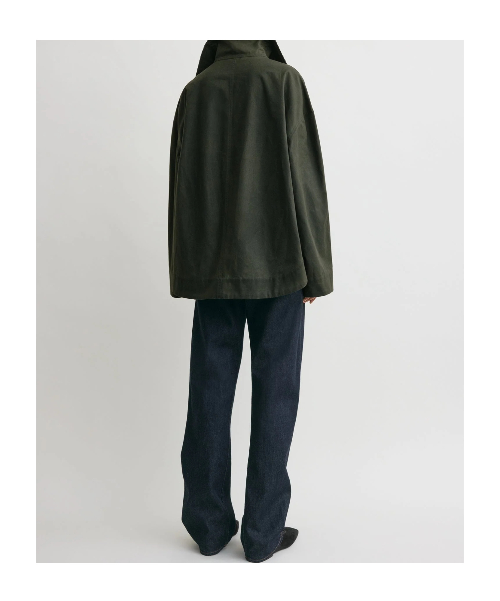 Totême Zipper Jacket In Green