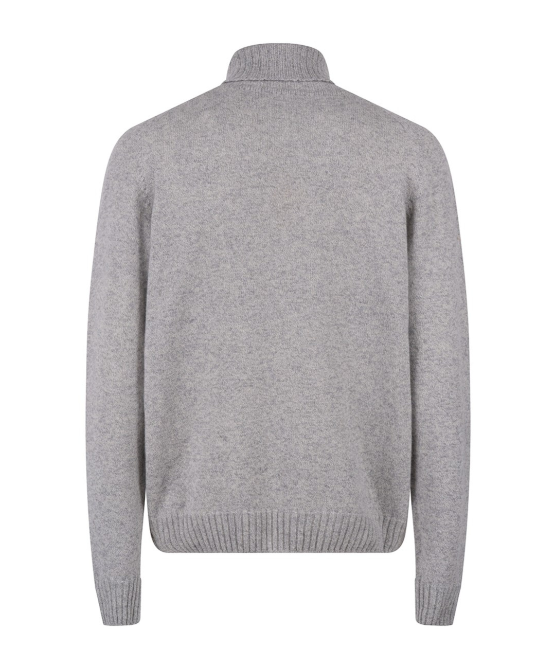 John Smedley Cashmere Merino Blend Roll Neck Sweater In Gray