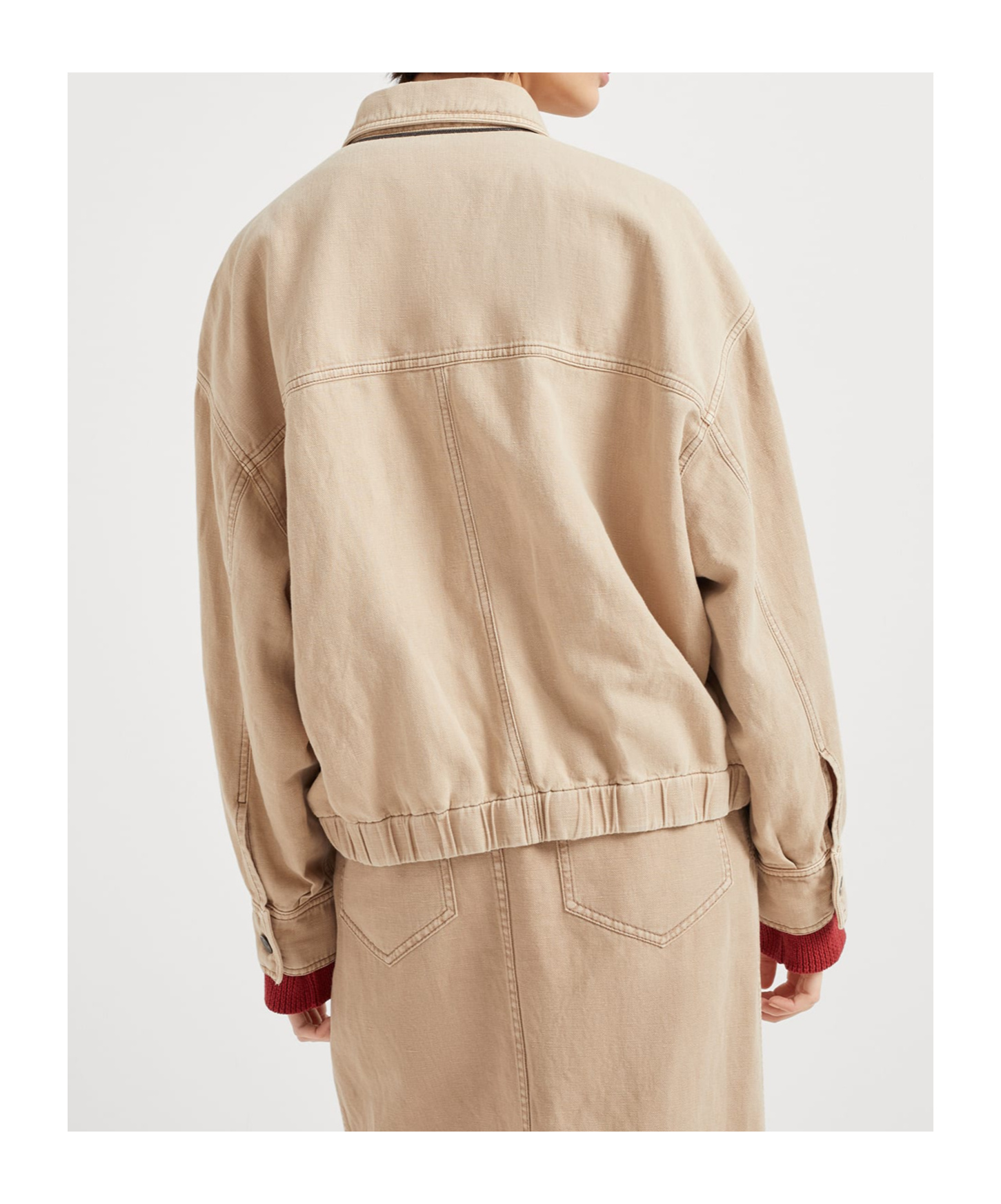Brunello Cucinelli Padded Jacket In Nude