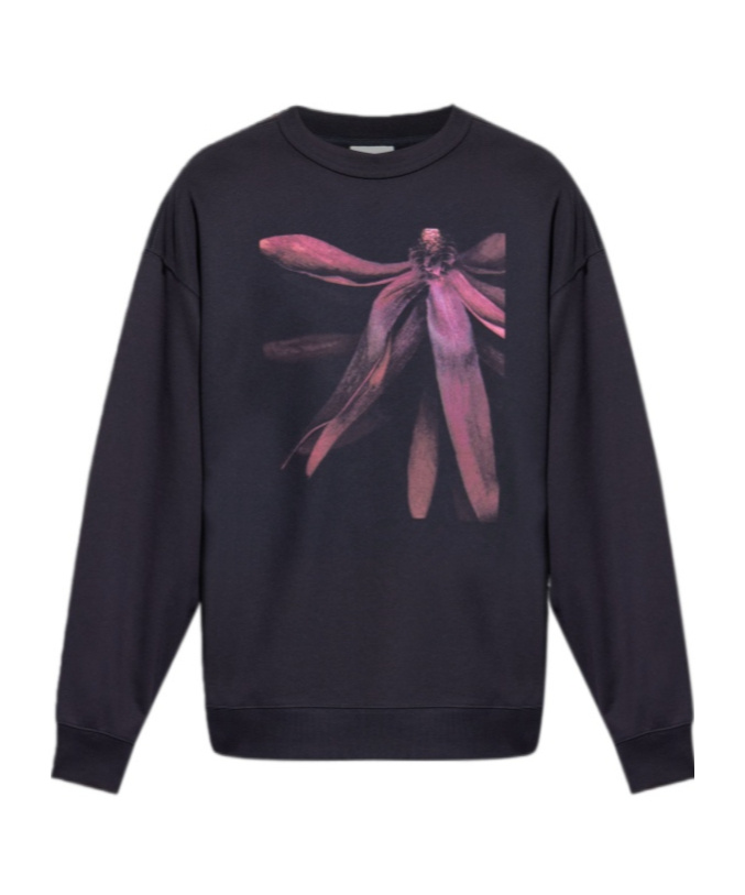 Dries Van Noten Long Sleeve Sweatshirt In Brown