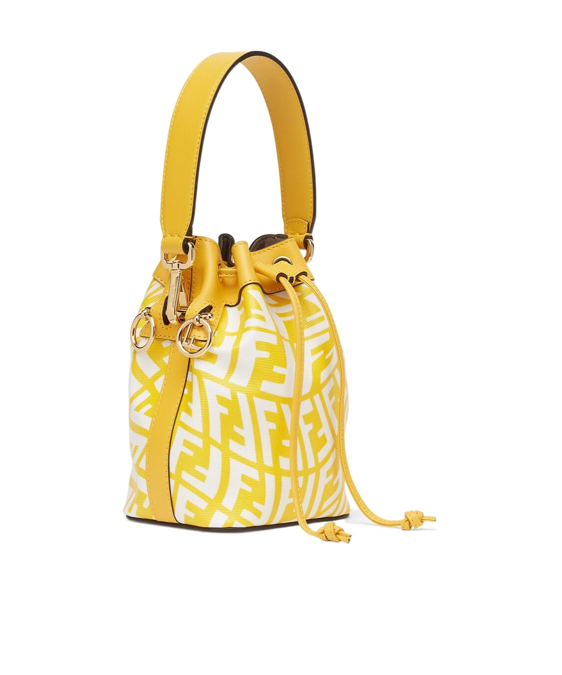 Fendi Ff Bucket Bag In Yellow