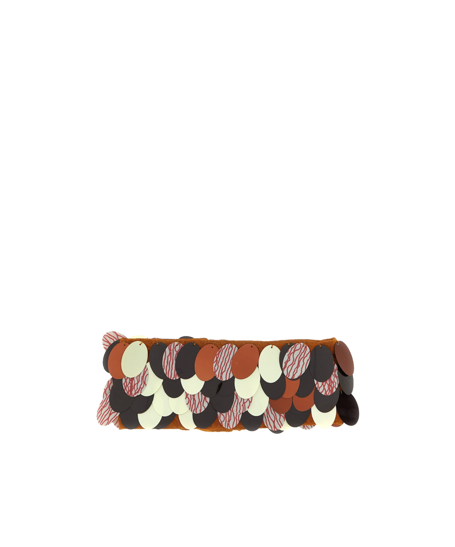 Dries Van Noten Sequin Embellished Gilbert Choker Necklace In Brown