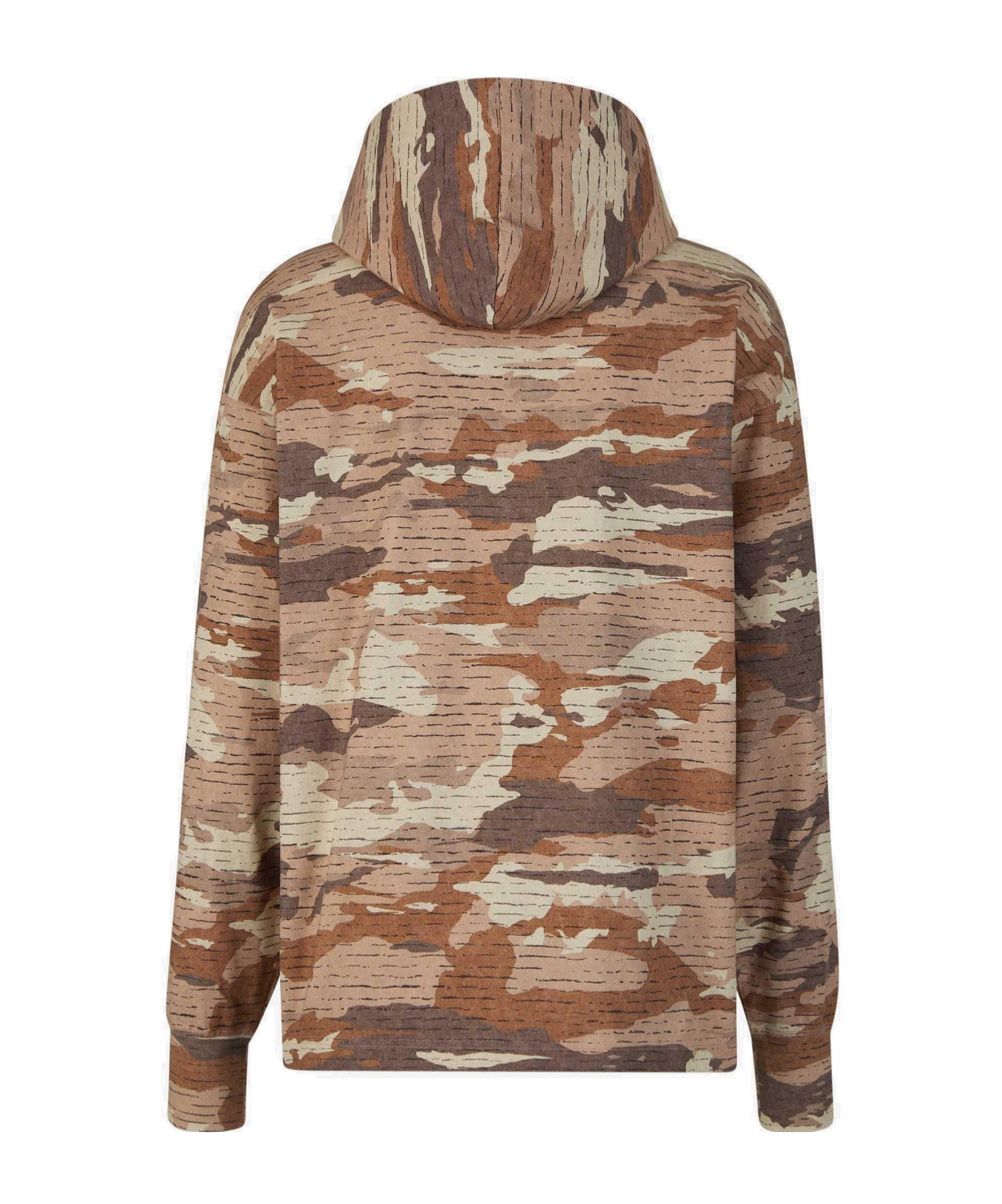 Acne Studios Brown Crystal-cut Hoodie In Brown