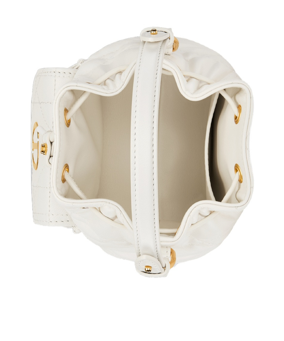 Dior Caro Nano Bucket Bag In Latte