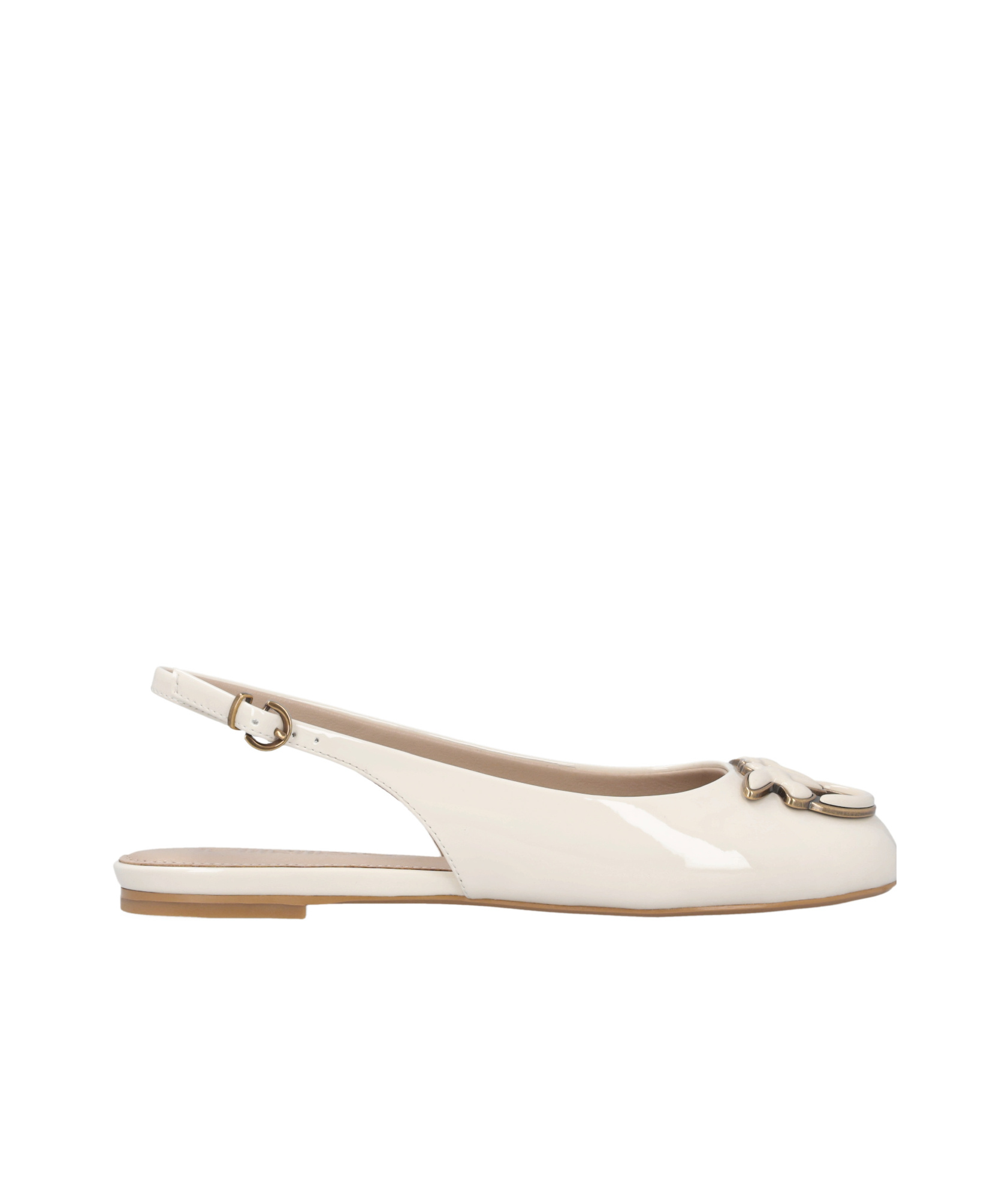 Shop Pinko Maggy Ballet Flats In White
