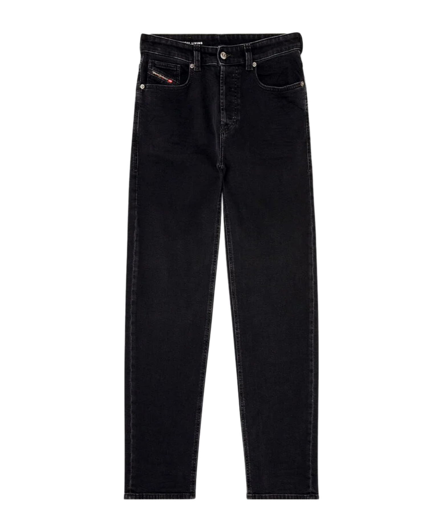 Diesel Jeans With Belt Loops In Black