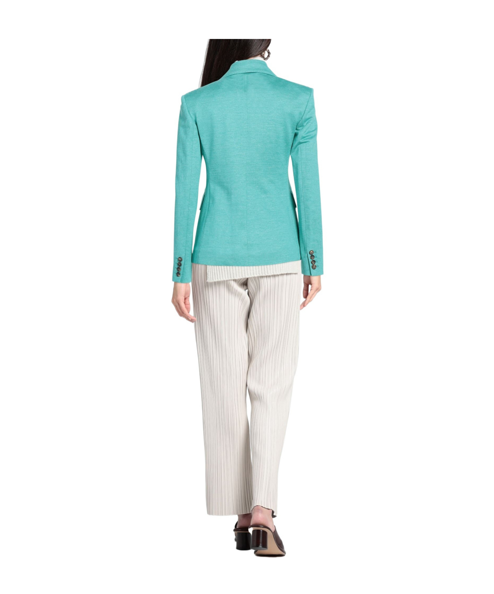 Max Mara Double-breasted Blazer In Blue