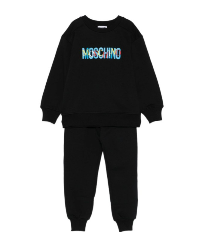 Moschino Logo-print Tracksuit In Black
